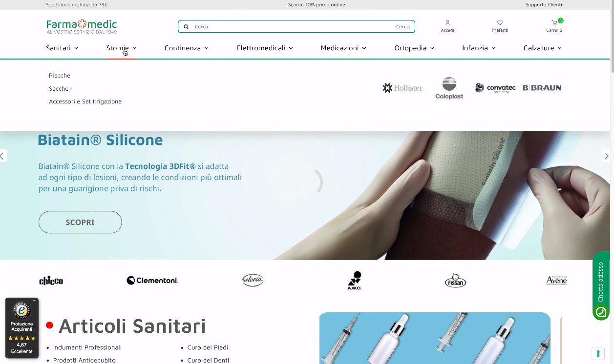 iride consulting sviluppo ecommerce farmaceutico farmamedic